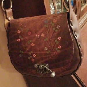 Tooled leather vintage purse